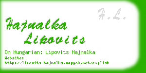 hajnalka lipovits business card
